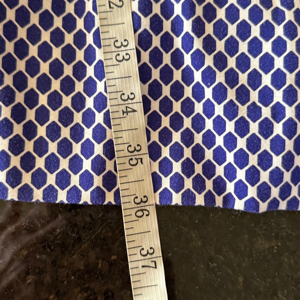 Diane Von Furstenberg “New Julian Two Mini” Blue/White Wrap Dress Size 2 - Picture 13 of 14